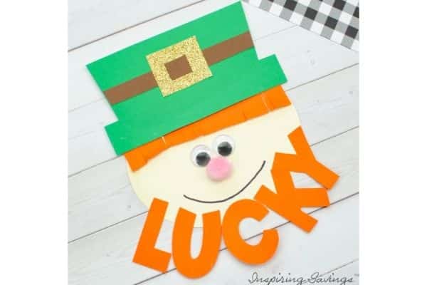 St. Patricks day leprechaun craft by Inspiring savings