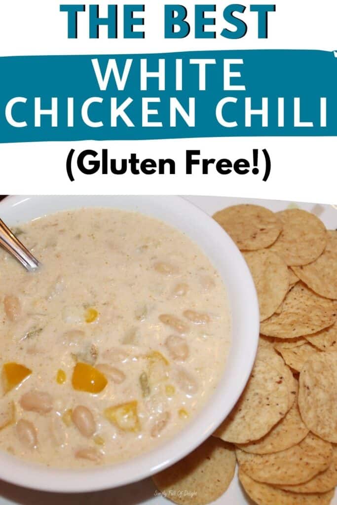 The Best Gluten Free White Chicken Chili - a gluten free slow cooker soup recipe