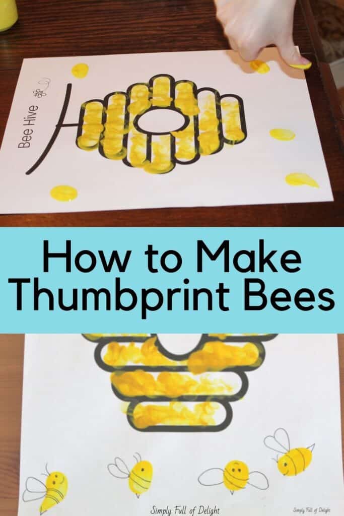 How to make thumbprint bees