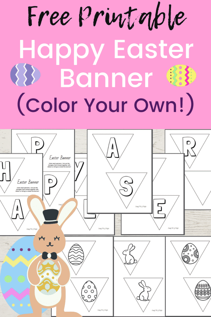 happy easter banner printable