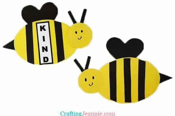 Kindness bee craft by Crafting Jeannie