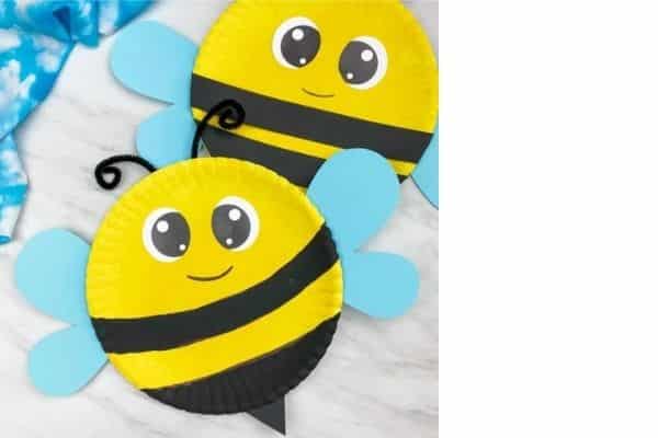 Paper Plate Bee Craft is by Simple Everyday Mom