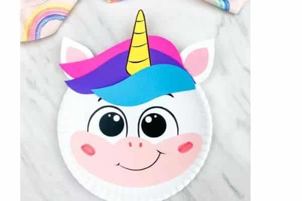 Paper Plate Unicorn Craft by Simple Everyday Mom