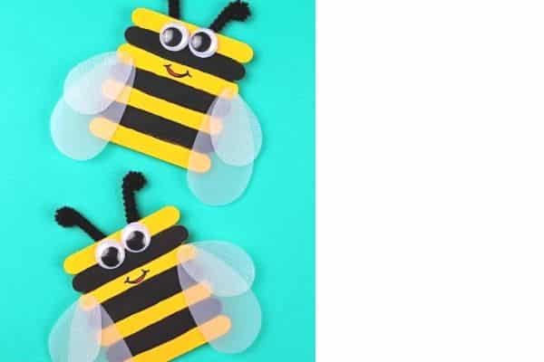 popsicle stick bumble bee by Frugal Mom Eh!