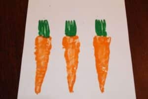 Carrot Stamping for Kids (an Easter Carrot Craft) - Simply Full of Delight