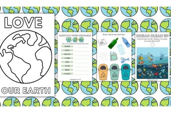 free earth day printables by In the Playroom