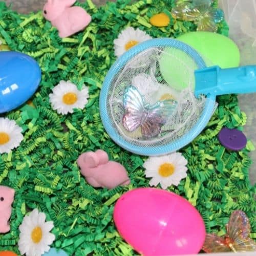 Easter sensory bin