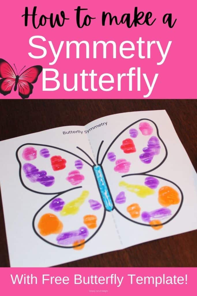 How to make a Symmetry Butterfly - with free butterfly template!