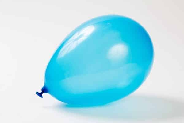 Blue balloon on the ground - balloon large group activity for preschool