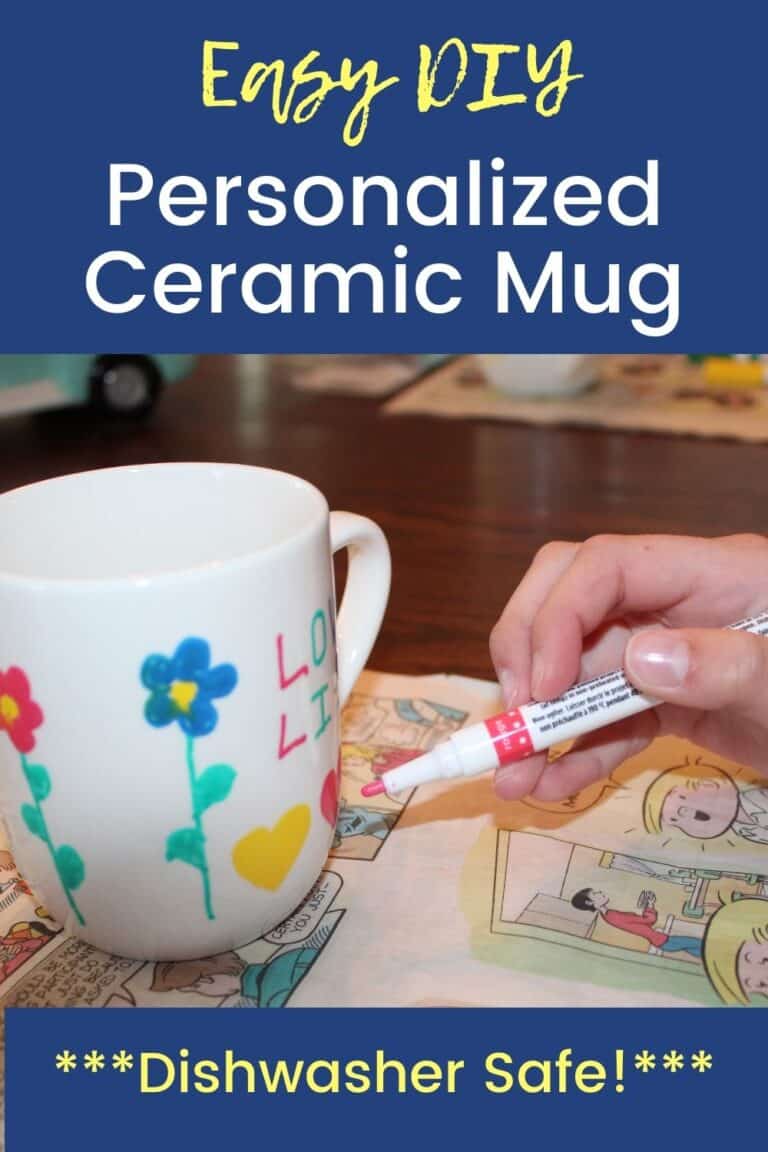 How To Paint Ceramic Mugs (Dishwasher Safe!) - Simply Full Of Delight