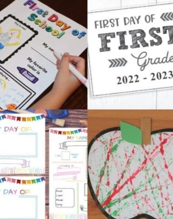 free first day of preschool printables