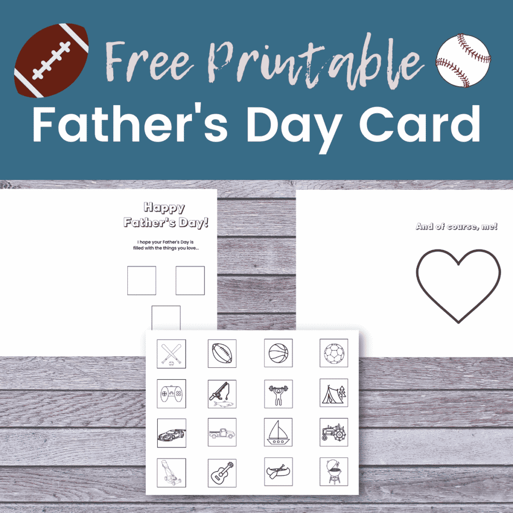 Draw and Color Me Father's Day Card Printable for Grandpa 