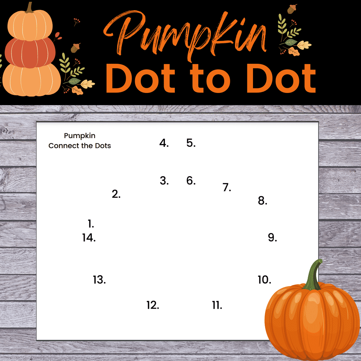 Free Halloween Dot to Dot Printables (Instant Download!)