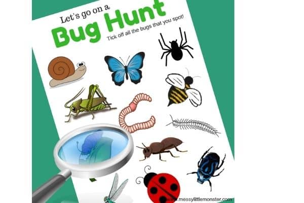 Let's go on a bug hunt printable by Messy Little Monster