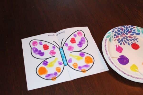 Symmetry butterfly craft for kids by simply full of delight