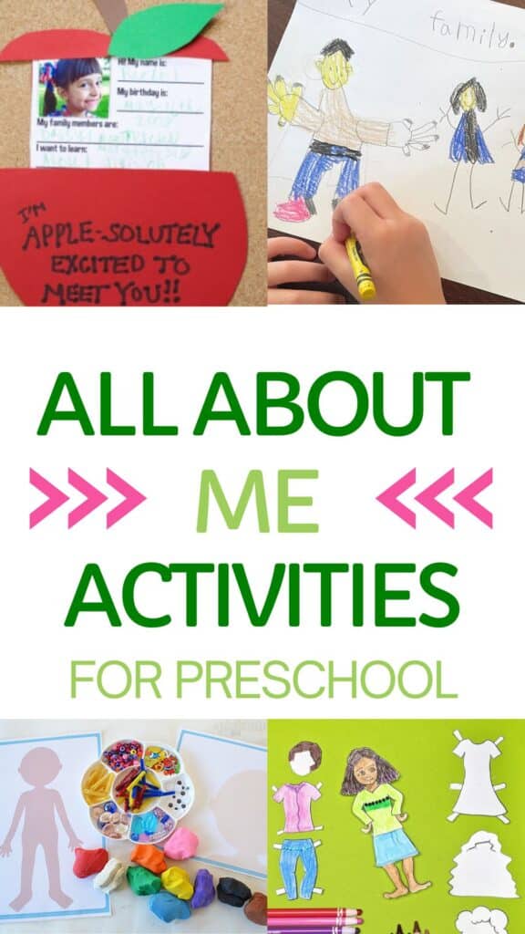 all about me preschool printables