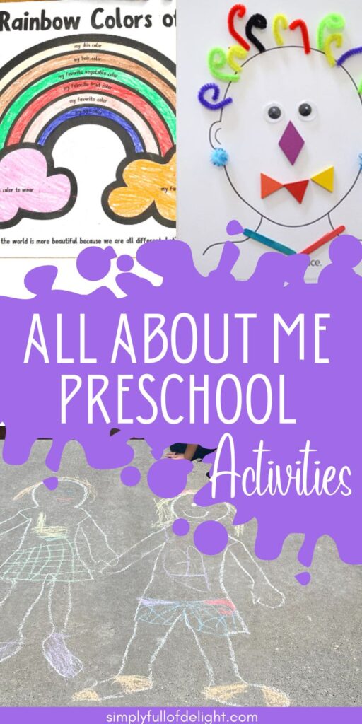 All about Me preschool activities - find 18 amazing ideas for your All about Me theme!