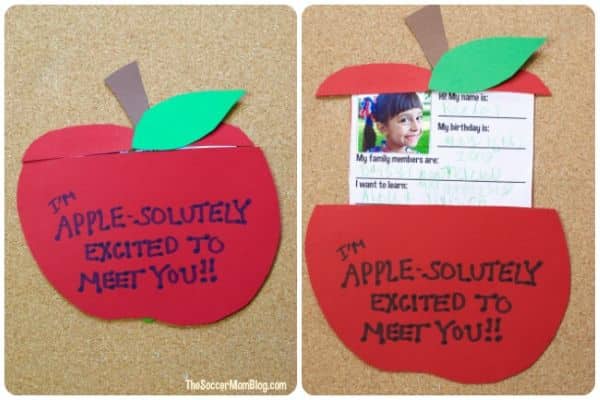 All about me Apple craft by the Soccer Mom Blog