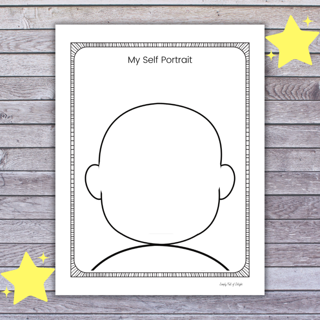Printable Self Portrait Template printable-self-portrait-template