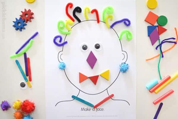 Make a face activity by Picklebums for an all about me theme