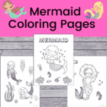 free printable beautiful mermaid coloring pages