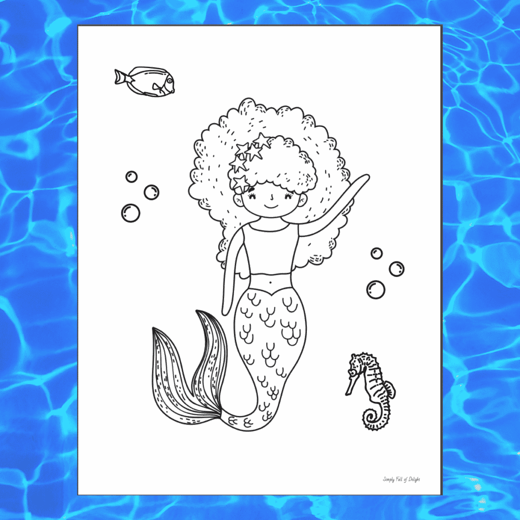 Dive into Creativity with Mermaid Coloring Pages - Fun Craft for Kids