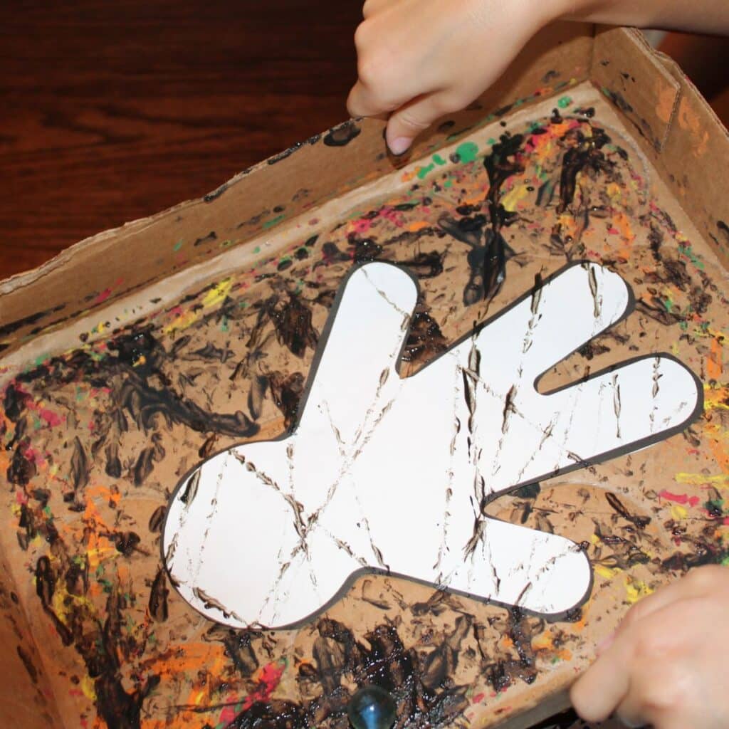 Mess-Free Marble Painting for Babies - Mama.Papa.Bubba.