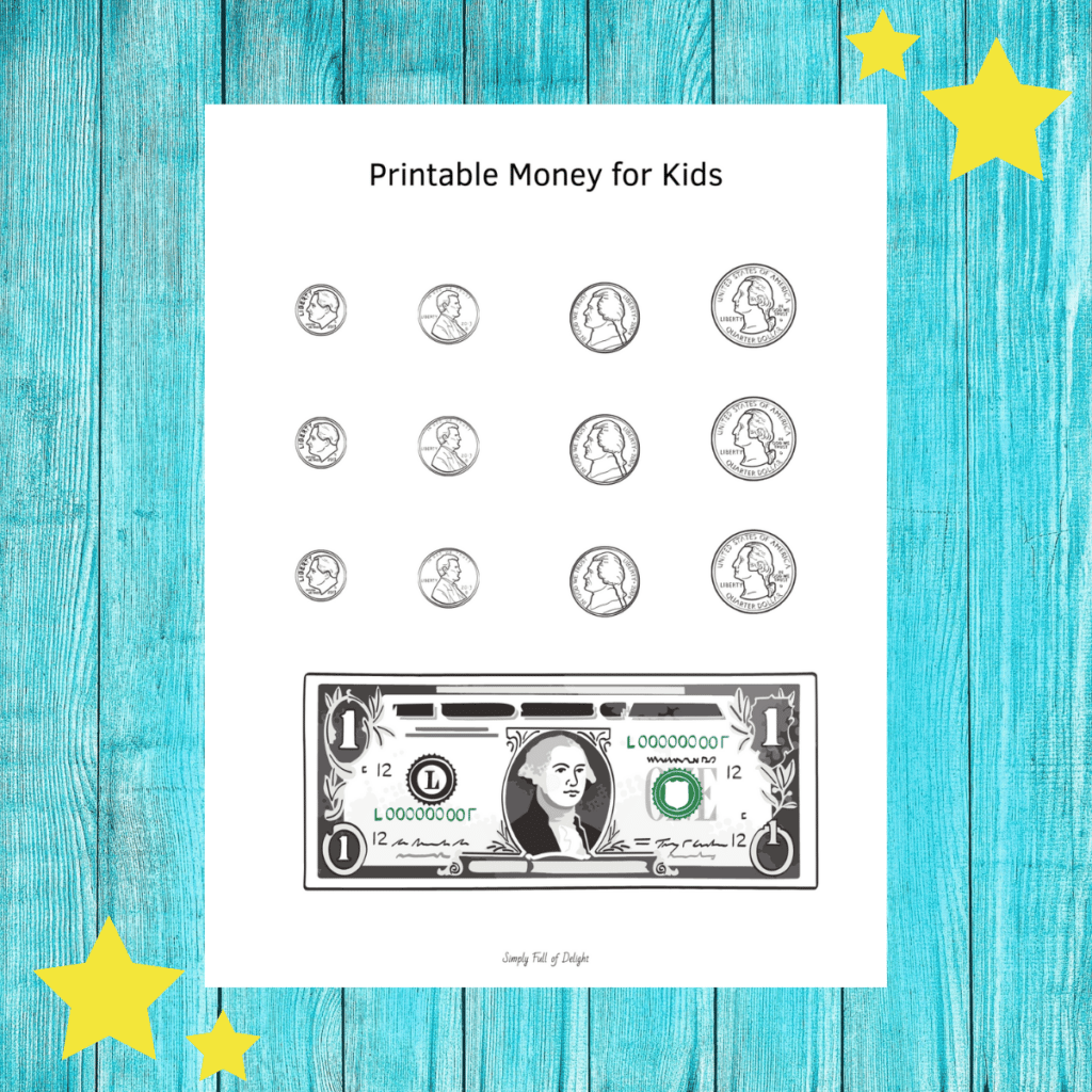 Free Realistic Printable Money: Front and Back, Real Size! - The Simple  Homeschooler