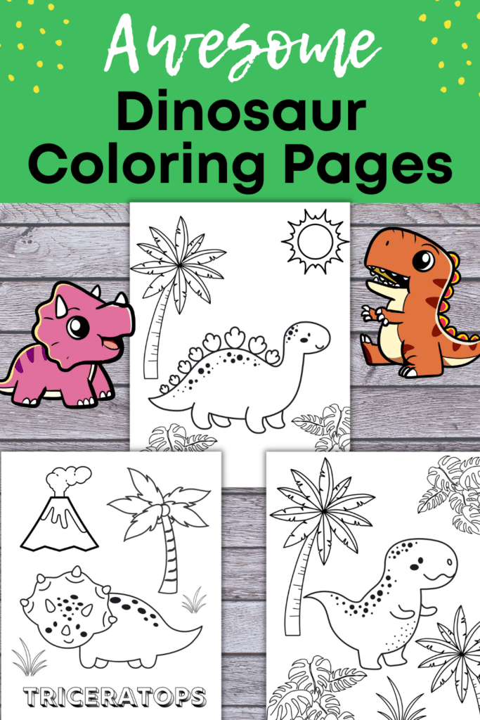 Dinosaur Dot Marker Pages {free instant download}