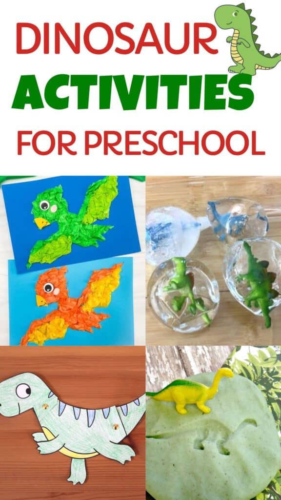 Dinosaur Activities for Preschool - 30 of the best Preschool Dinosaur Crafts, free printables, Dinosaur sensory activities, and more!  Everything you need for a preschool dinosaur unit theme!