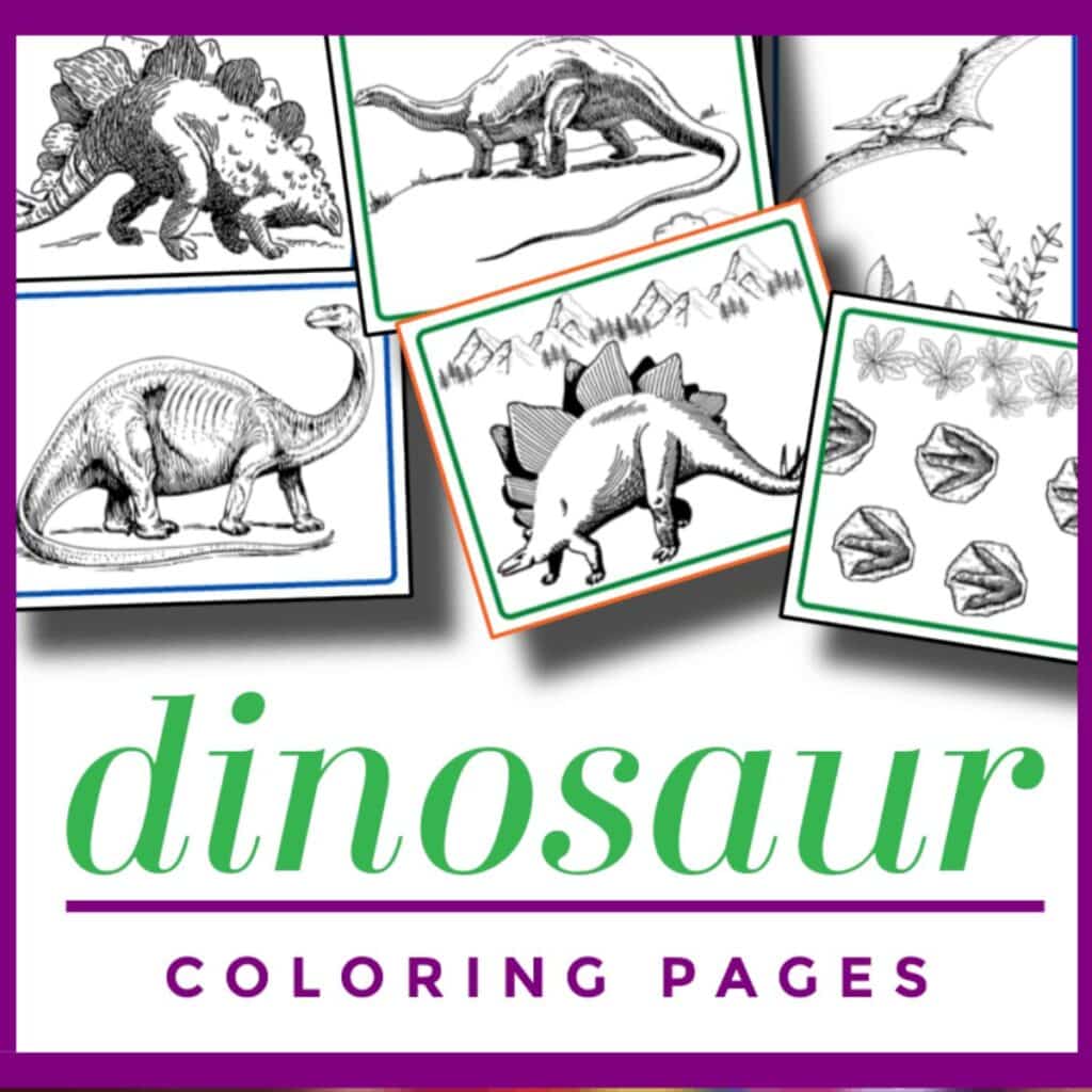 detailed dinosaur coloring pages - free printables by Organized 31