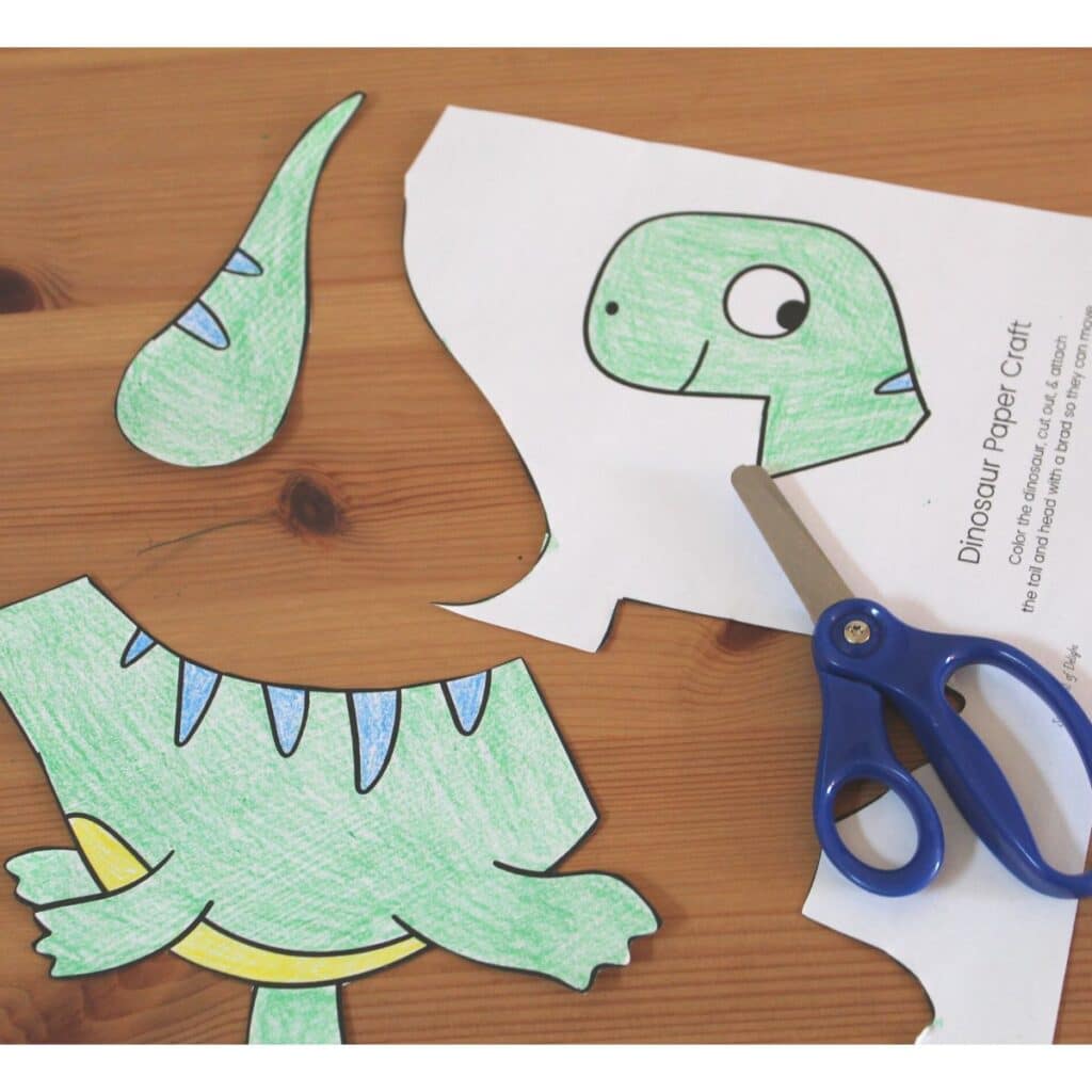 dinosaur printable template cut out