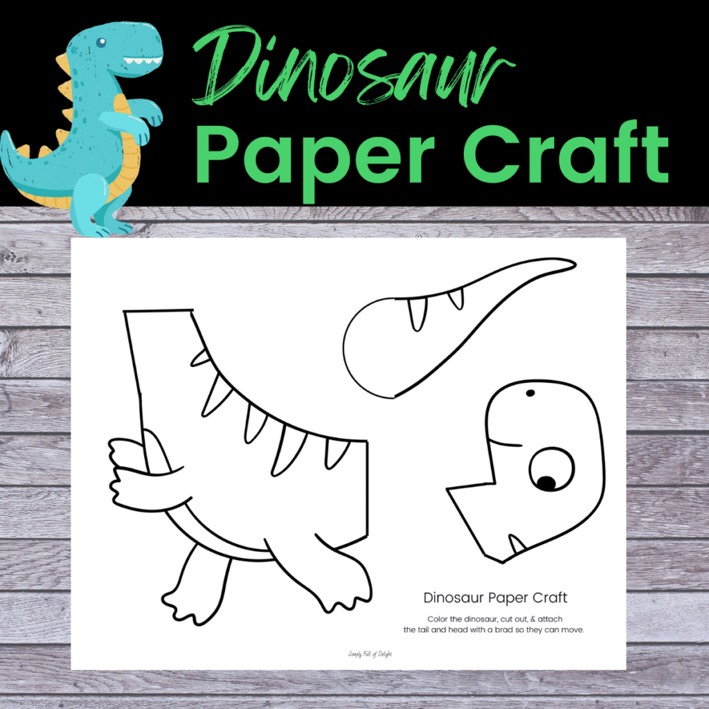 Moving Paper Dinosaur