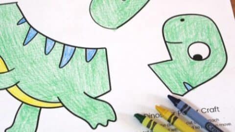 paper dinosaur craft