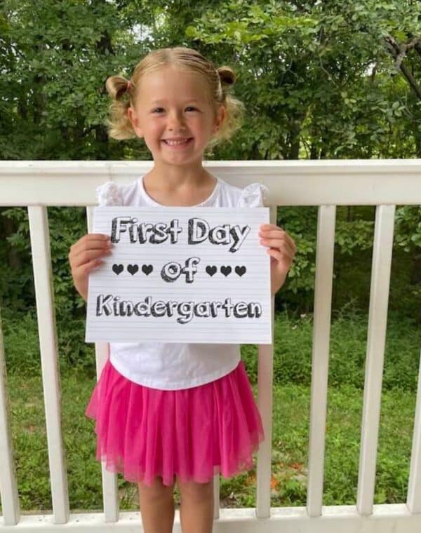 first day of school signs