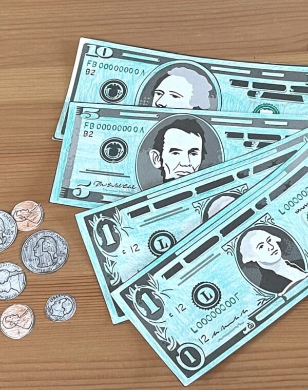 classroom fake money printable