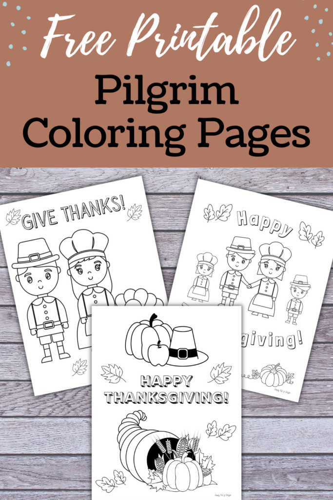 thanksgiving pilgrim children coloring pages