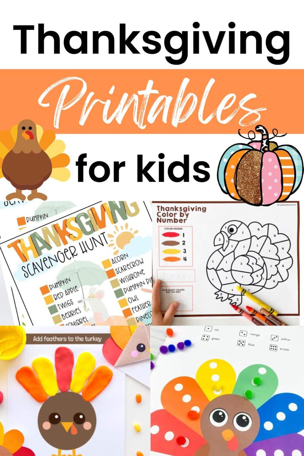 61 Free Thanksgiving Printables for Kids (Amazing Freebies!)