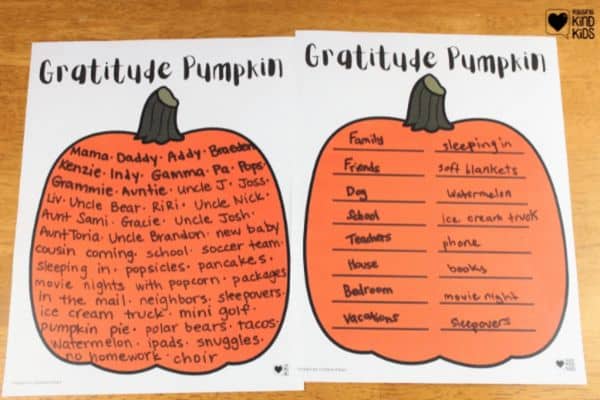 gratitude pumpkin by Coffee and carpool
