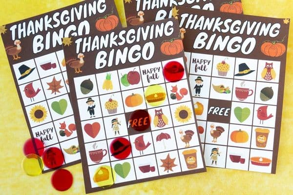 Thanksgiving Bingo game from Play Party Plan
