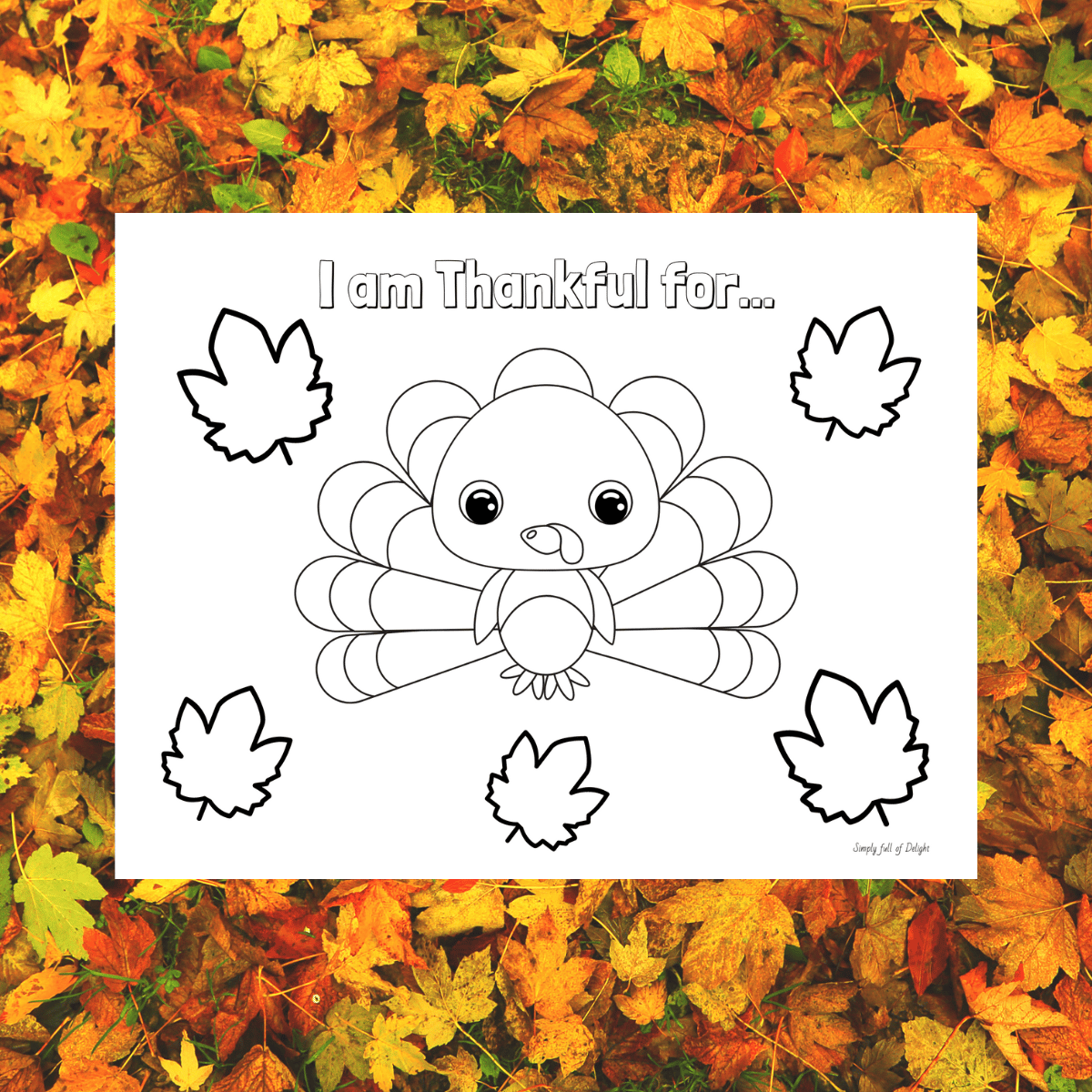 Cute Preschool Turkey Coloring Pages (Free Printable)