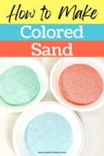 How to make Colored Sand for Sand Art - Simply Full of Delight