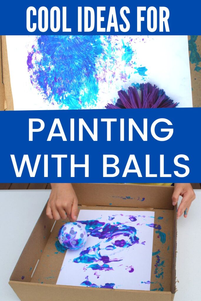 ideas for painting with balls - find amazing ideas and videos on how to do preschool ball painting