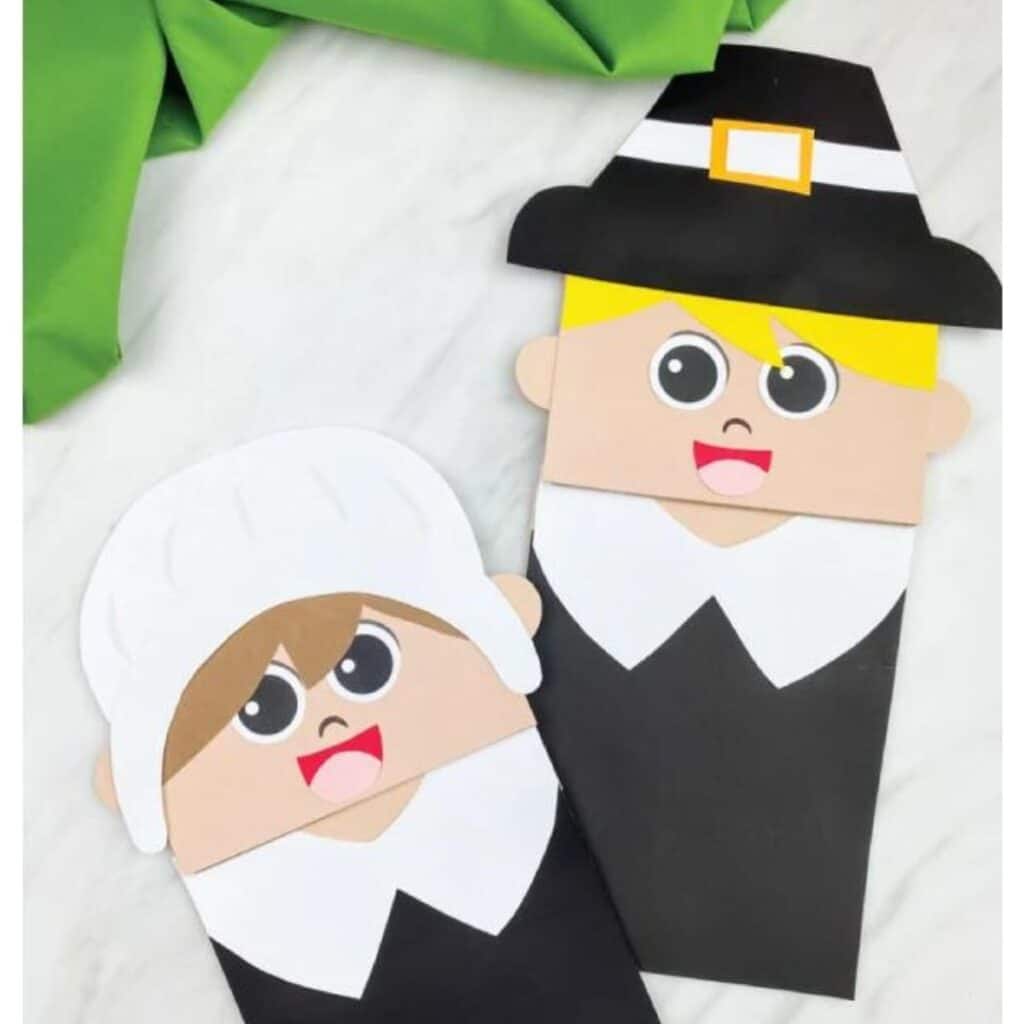 Paper Bag Pilgrim Craft by Simple Everyday Mom