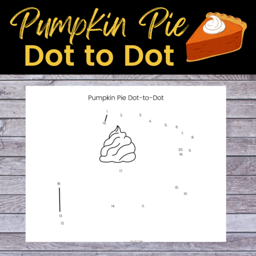 Free Thanksgiving Dot to Dot Printables - Simply Full of Delight