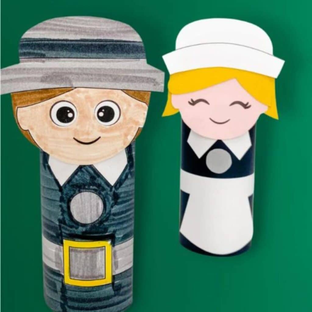 Toilet paper roll pilgrim from Simple Everyday Mom