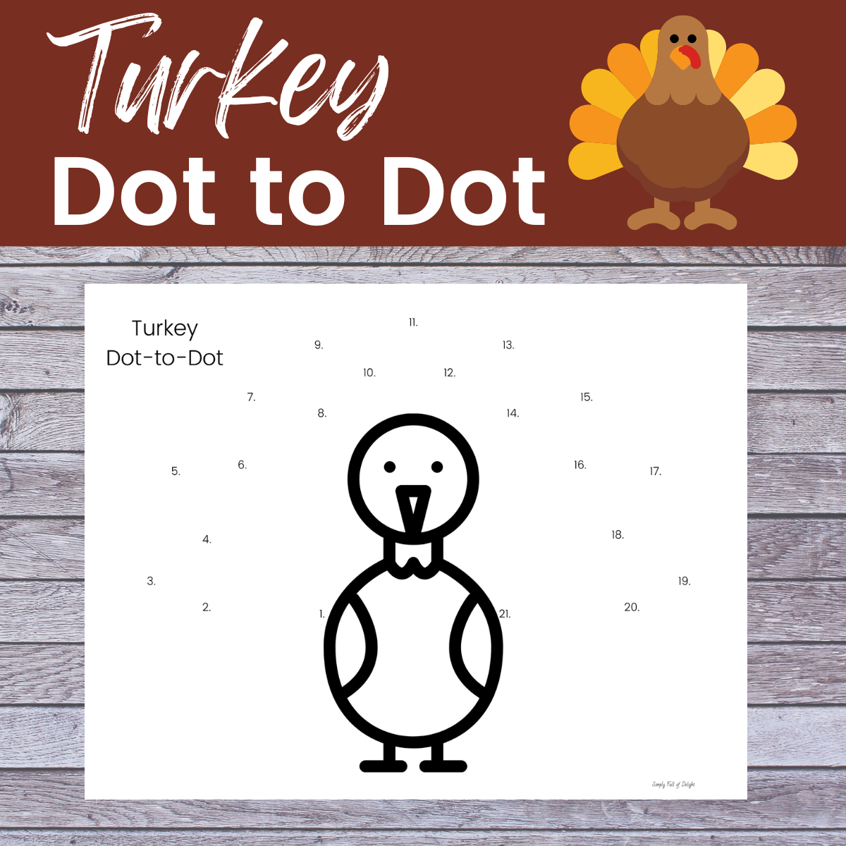 Free Thanksgiving Dot to Dot Printables Simply Full of Delight