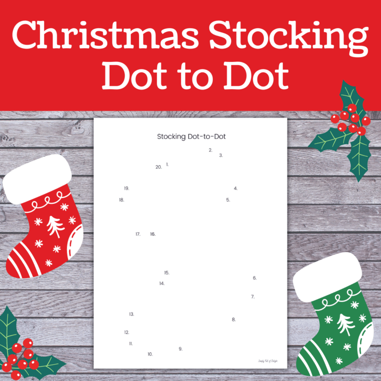 Free Christmas Dot to Dot Printables (Instant Downloads!)