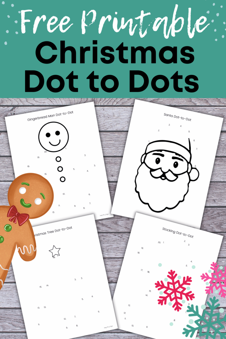 Free Christmas Dot to Dot Printables (Instant Downloads!)