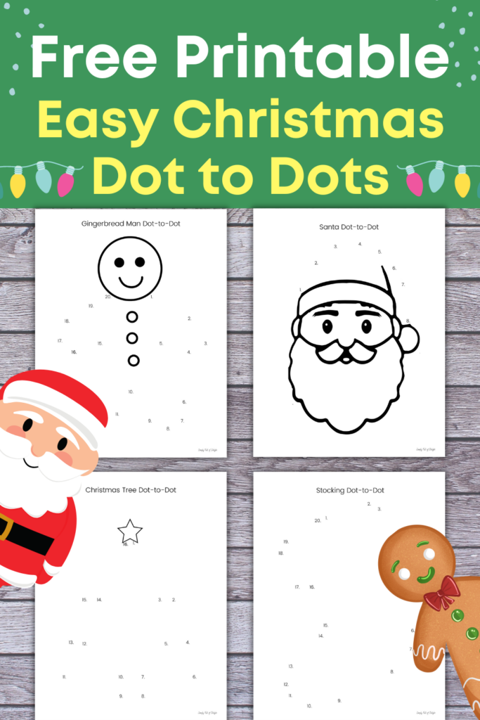 Christmas Dot Activities Free Printable - Teaching Littles